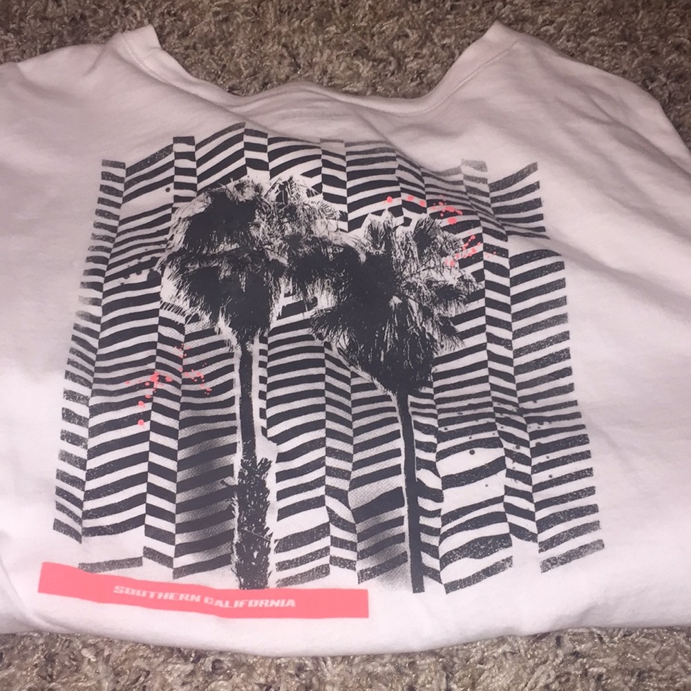 White cropped long sleeve